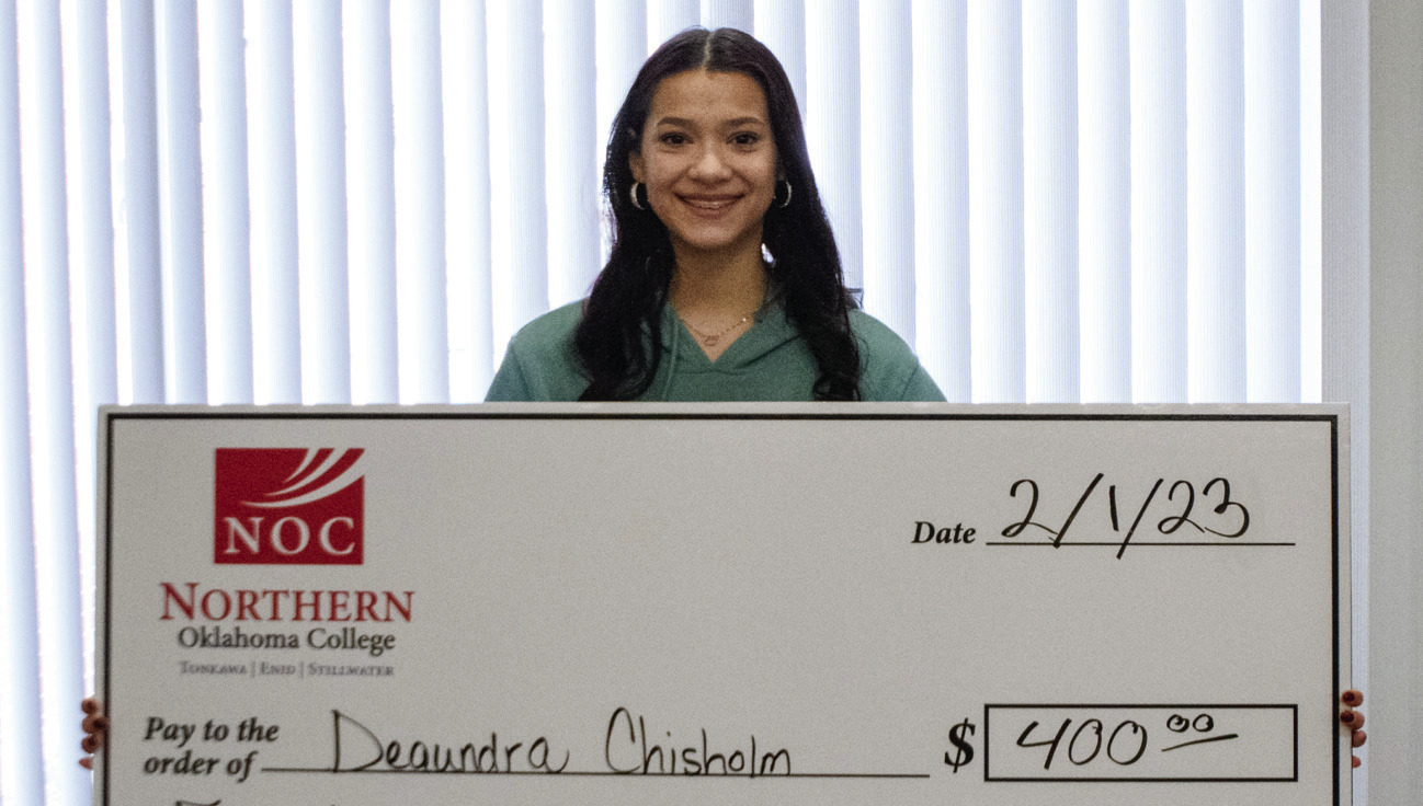 Deaundra Chisholm of Tonkawa received a $400 Tuition Fee Waiver at ...