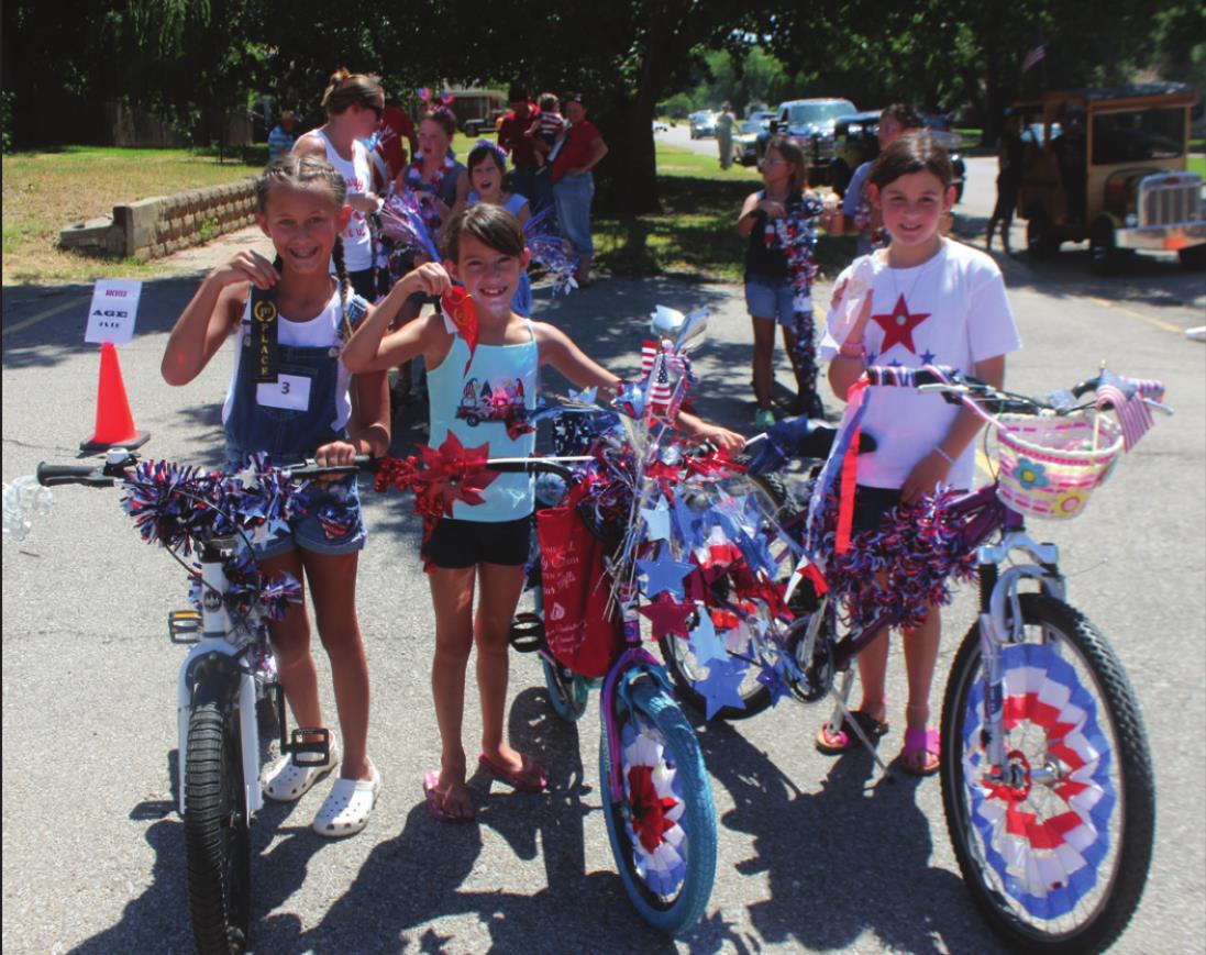 Winners of decorated bicycle contest... Tonkawa News