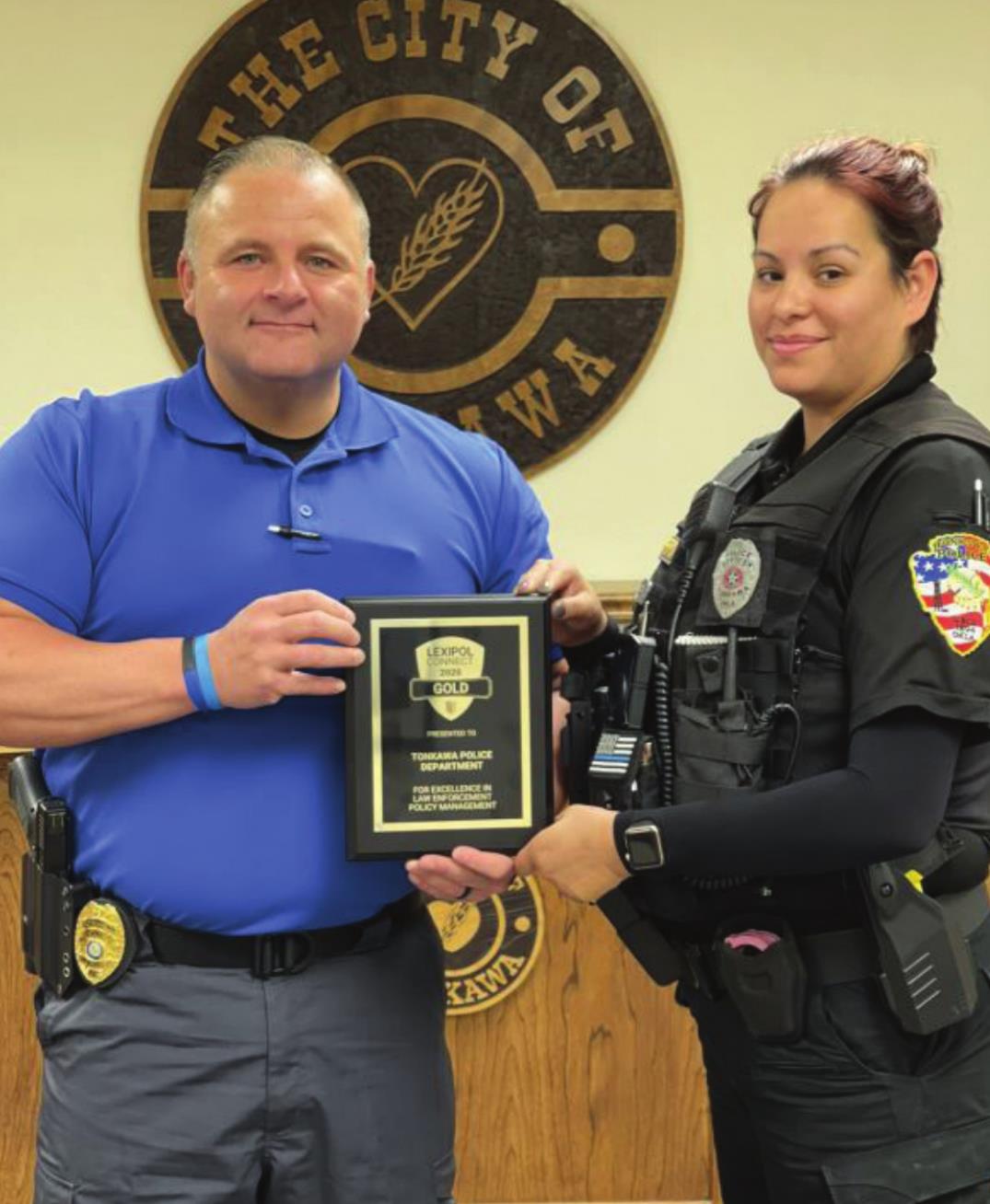 City Police Get Gold Level Award | Tonkawa News