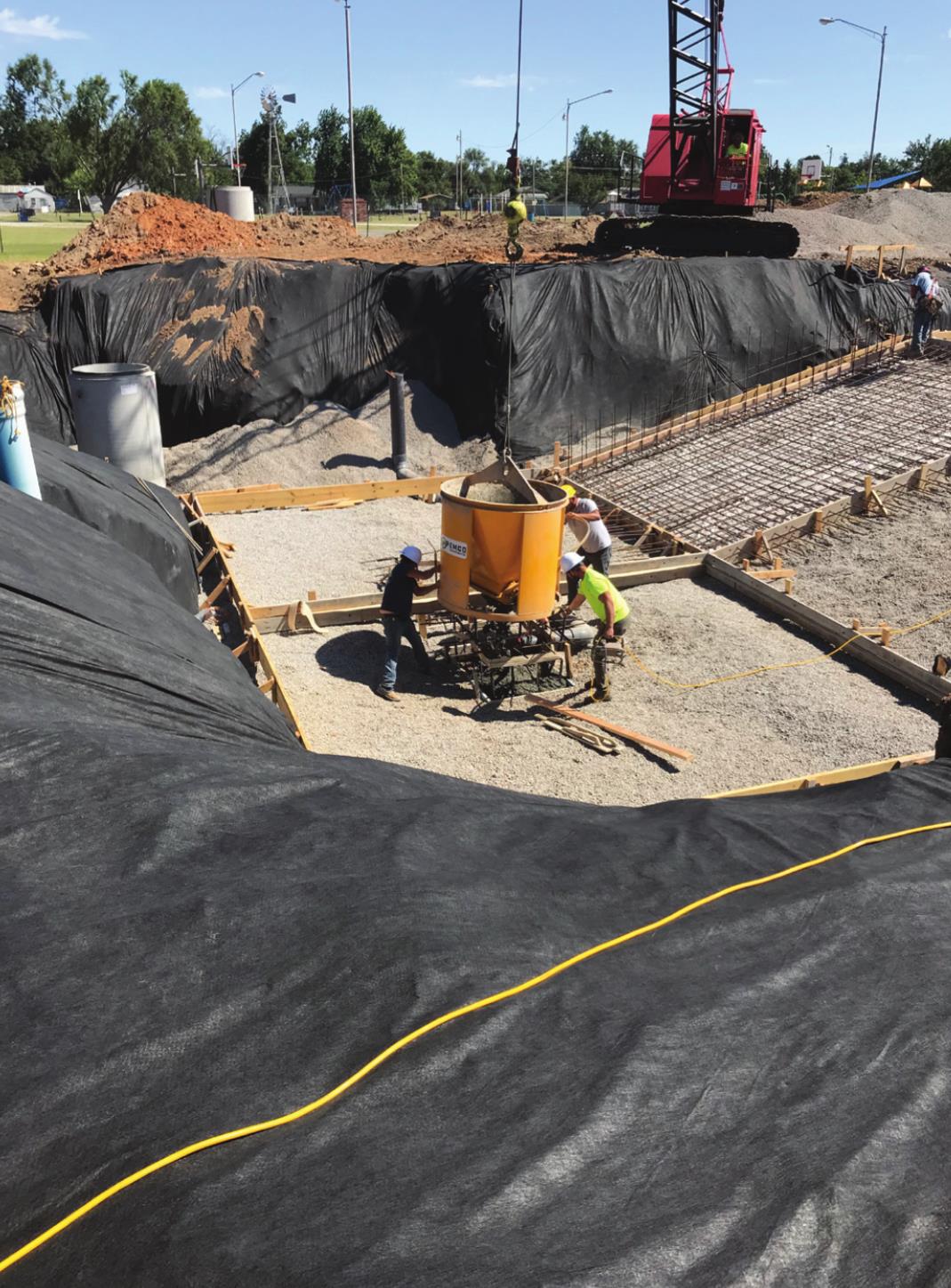 Pool concrete poured | Tonkawa News